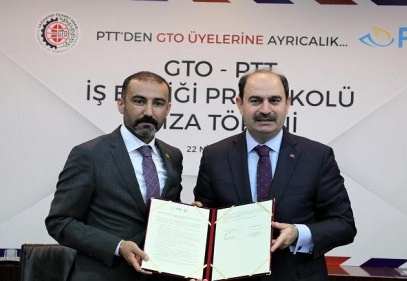 GTO üyeleri, PTT hizmetlerinden indirimli yararlanacak