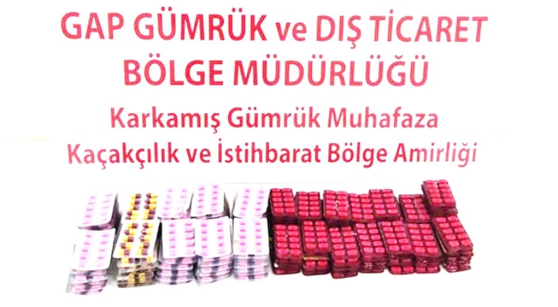 Gümrük kapısında ağrı kesici hap ele geçirildi