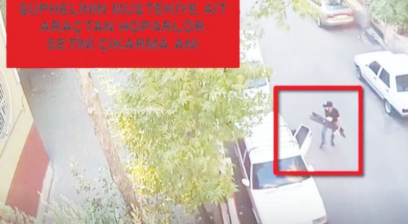 Gündüz vakti park halindeki otomobilin ses sistemini çaldı