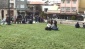 Güneşi fırsat bilenler parklara akın etti 