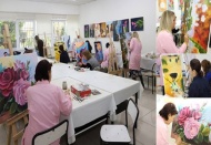 Günün stres ve sıkıntısını resim yaparak atıyorlar 