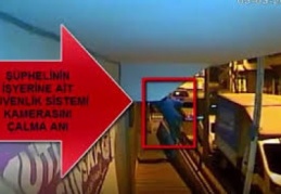 Güvenlik kameralarını da çaldılar