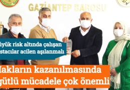 Hakların kazanılmasında örgütlü mücadele çok önemli