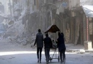 Halep'te depolar hastane oldu 