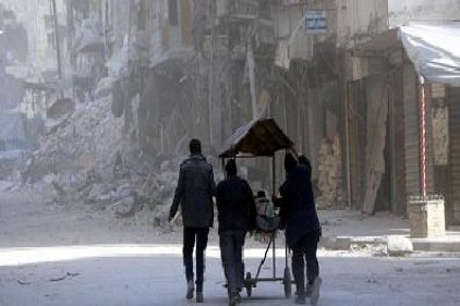 Halep&#039;te depolar hastane oldu 