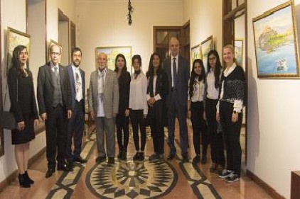 Halfeti manzarası tuvale yansıdı