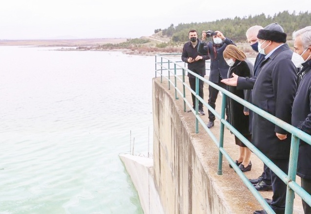 Hancagız Barajı ve Nizip Barak Sulama kanalı inşaatında incelemelerde bulundular