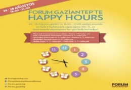 Happy Hours Kampanyası ile ziyaretçilerine hediye dağıttı