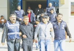 Haraç toplayan 7 kişi yakalandı