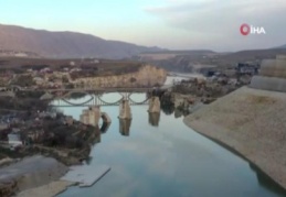 Hasankeyf'te sular yükselmeye başladı
