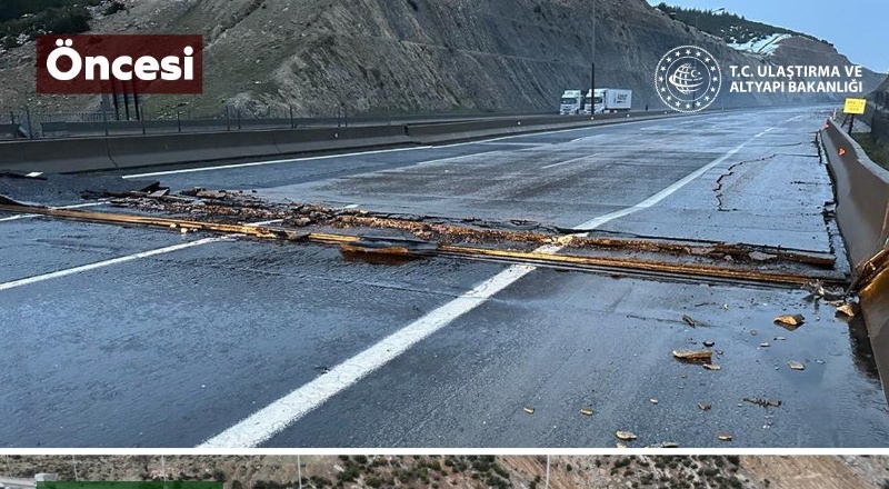 Hasar gören yollar onarıldı