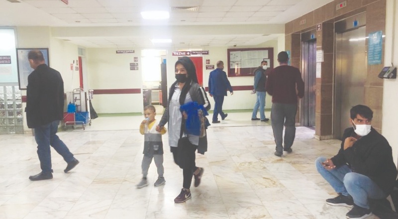 Hasta çocuklar ve yakınları perişan oldu