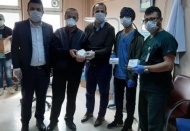 Hastane personeline baklava ikram edildi