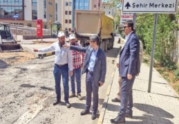 Hastane yolları yenilendi