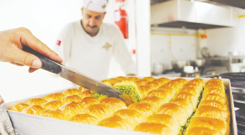 Hatay’da da bayramın gözde tatlısı baklava