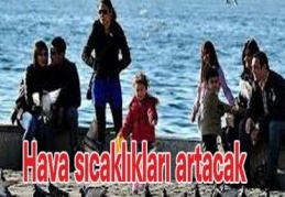 Hava sıcaklıkları artacak