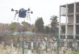 Havadan haşere mücadelesi yapıldı