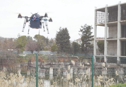 Havadan haşere mücadelesi yapıldı