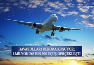Havayolu ulaşımında 127 milyon 136 bin 893 yolcuya ulaşıldı