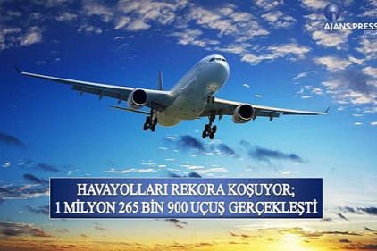 Havayolu ulaşımında 127 milyon 136 bin 893 yolcuya ulaşıldı