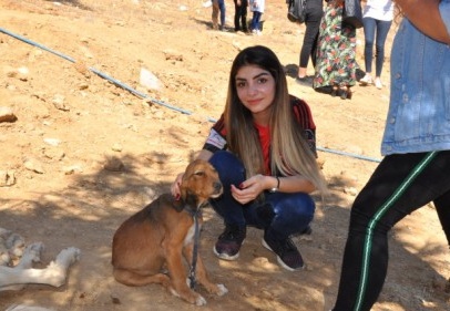 Hayvan barınağının ilk ziyaretçileri çocuklar oldu
