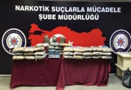Helikopter destekli operasyonda kilolarca uyuşturucu ele geçirildi 