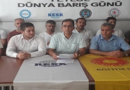 Hepimizin özlemi, savaşsız ve sömürüsüz bir dünya