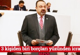 “Her 3 kişiden biri borçları yüzünden icralık”