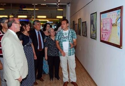 Heykeltıraş Sevgi Çağlar ve ağabeyi ressam öner Çağlar sergi açtı