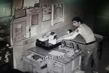 Hırsız, güvenlik kamerasından kaçamadı