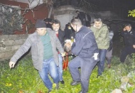 Hırsız kovalarken duvardan düştü