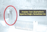 Hırsızlar çalışmayan aracı iterek kaçmaya çalıştı