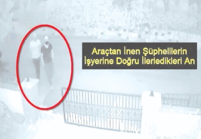 Hırsızlar çalışmayan aracı iterek kaçmaya çalıştı