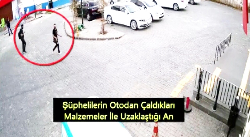 Hırsızlar önce kameralara sonra da polise yakalandı