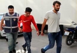Hırsızlık şüphelileri adliyede 