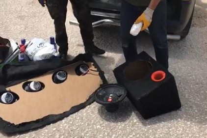 Hoparlöre gizlenmiş uyuşturucu madde ele geçirildi
