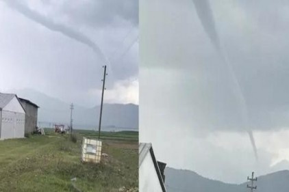 Hortum paniği yaşandı