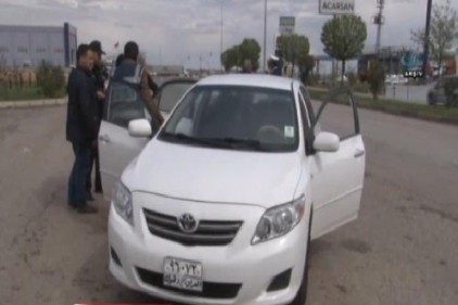 İçinde bomba bulunan Suriye plakalı araç son anda farkedildi