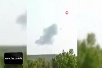 İdlib&#039;te rejime ait bir Rus uçağı düşürüldü