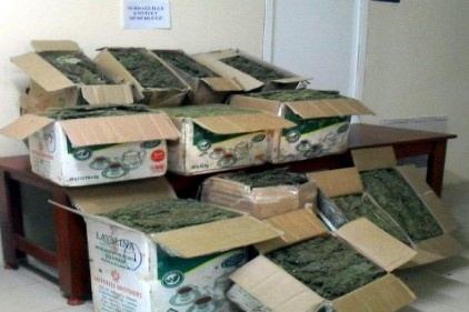 İki uyuşturucu operasyonunda 153 kilo esrar ele geçirildi