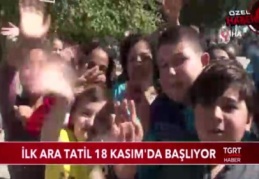İlk ara tatil 18 Kasım'da başlıyor