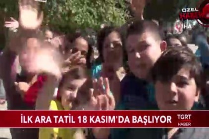 İlk ara tatil 18 Kasım&#039;da başlıyor