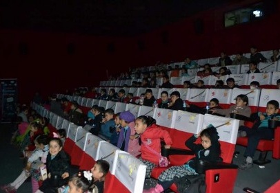İlk defa sinema keyfi yaşadılar