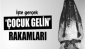 İllere göre resmi çocuk gelin oranı Gaziantep 11,8, ile 9. Sırada