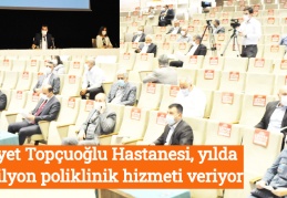 İnayet Topçuoğlu Hastanesi, yılda 1 milyon poliklinik hizmeti veriyor