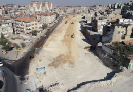 İnönü Caddesi’ne alternatif 40 metreli yolda sona doğru