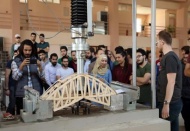 İnşaat Mühendisliği Bölümü Ahşap Köprü Yarışması'na katıldı 
