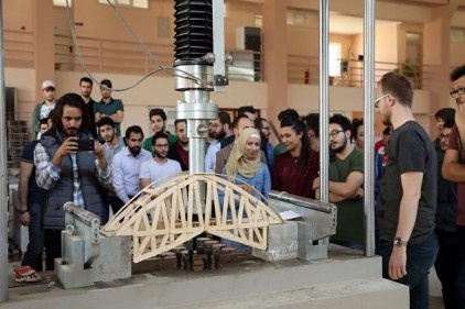 İnşaat Mühendisliği Bölümü Ahşap Köprü Yarışması&#039;na katıldı 