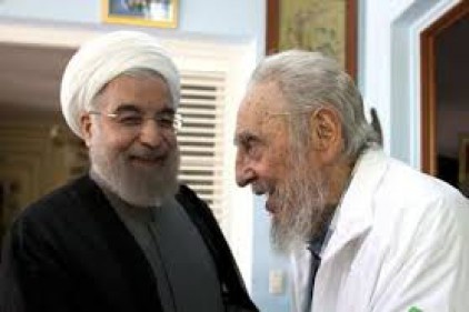 İran Cumhurbaşkanı Ruhani, Fidel Castro&#8217;yu Ziyaret Etti 