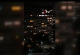 İran halkından pencereden dayanışma şarkısı